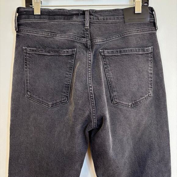 Citizens of Humanity Jolene Straight Jean Size 28 Distressed High Rise Dark Wash - Picture 9 of 15